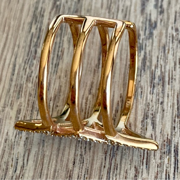 Stella & Dot Pave Spear Ring - Rose Gold - Picture 3 of 5